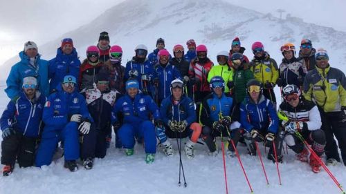 "Observed" in Santa Caterina Valfurva: you work at speed with Carca and Blardone arrives ... with the boys of C