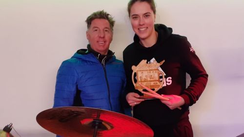 Petra wants to play all of them ... even in super-g? Vlhova between drums and training in Val Gardena
