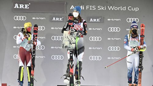 Vlhova vs Gut-Behrami, now the scales are tipped to one side. And Petra is one step away from the second slalom cup