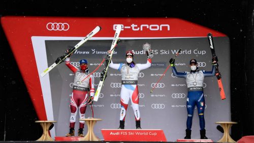 Dominik Paris, for the fourth time on that podium. "A 3rd place that is worth after what happened"