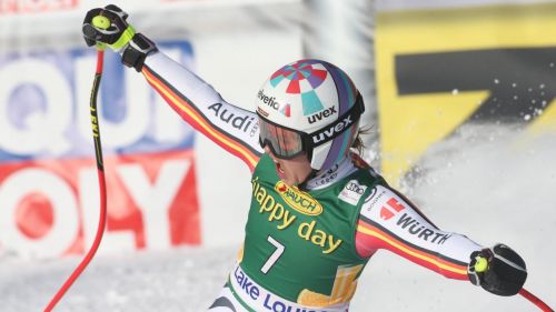 There is also Rebensburg: the Bavarian is found in super-g. "I finally won in Lake Louise"