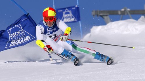 Baruffaldi, Sorio and Nani at Walch's wheel in the Coronet Peak giant that opened the Azzurri season