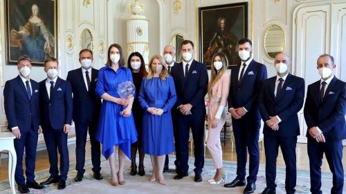 Team Vlhova received at the presidential palace in Bratislava. The staff of the future has yet to be defined