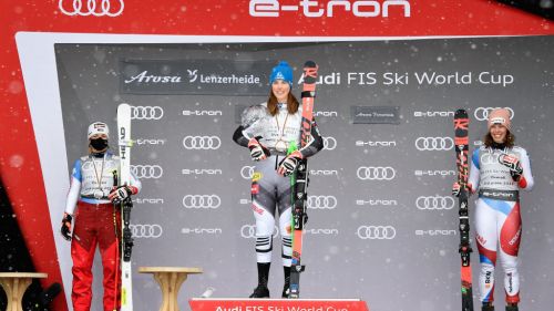 Let's make the cards at the Women's World Cup: Shiffrin the reference, three blue at least for the podium