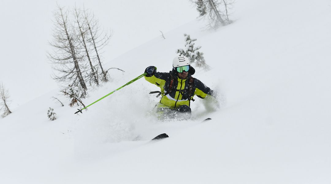 Alberto Magri al test di Volkl Rise Above 88 (2025)