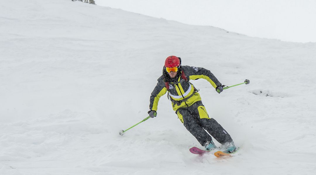 Federico Mezzavilla al test di Elan Ripstick Tour 104 (2025)