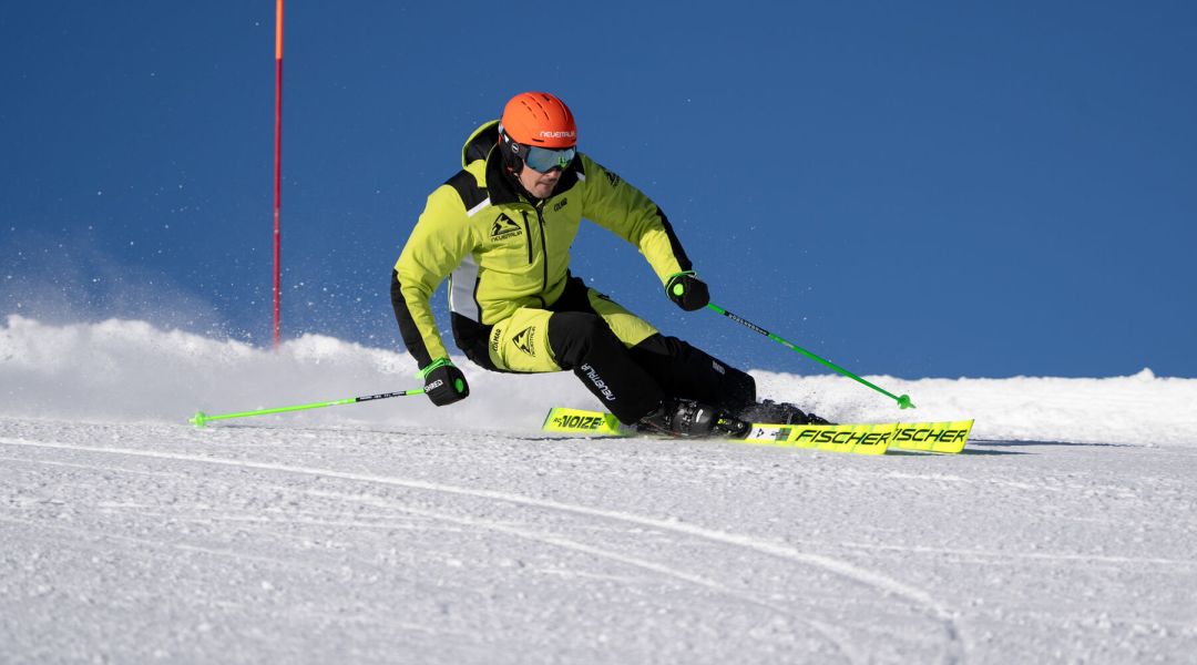 Riccardo Giacomel al test di Fischer RC4 Noize LT Pro M-Plate (2026)