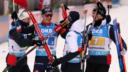 Biathlon: la Norvegia domina la staffetta maschile di Hochfilzen, Italia quarta ad un bersaglio dal podio
