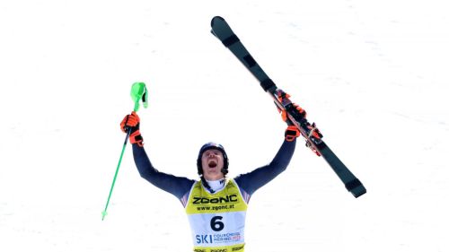 Hirscher lancia la nuova stagione di Van Deer (senza logo) con Kristoffersen: 