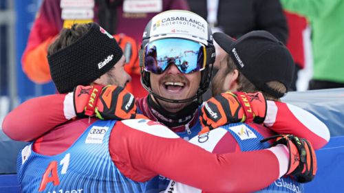 La gioia tutta austriaca nel pazzo finale di Gurgl, la rabbia di Kristoffersen: 