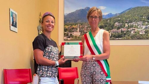 Dopo l'inverno perfetto, un meritatissimo riconoscimento per Valentina Greggio: la cittadinanza onoraria di Masera