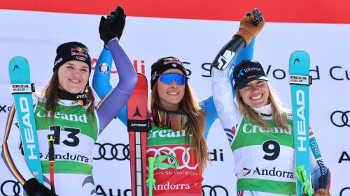 Alle spalle di Goggia un'altra grande gara di Aicher, ora a 219 punti da Shiffrin. 