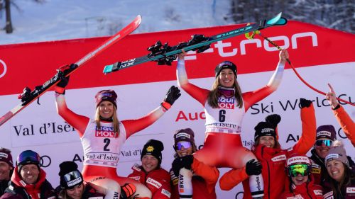 Che festa svizzera in Val d'Isère. Flury: