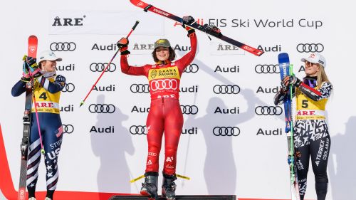 Dieci anni dopo Eva-Maria Brem è festa austriaca in gigante. Scheib, te la sei meritata: