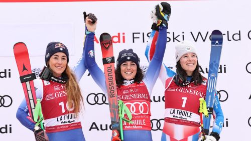E' stata anche la vittoria di La Thuile, la 12^ volta di Brignone-Goggia sul podio è un premio anche all'organizzazione
