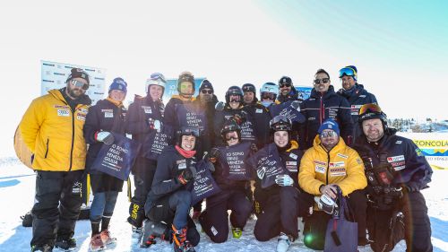 Hector guida le svedesi di nuovo in allenamento sullo Zoncolan, dove arrivano anche le austriache