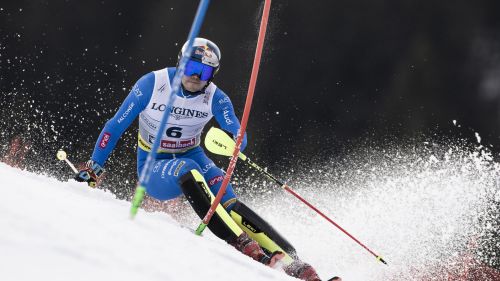 Vinatzer (pettorale 18), Kastlunger (27) e Gross (n° 29), soli tre azzurri al via dello slalom che chiuderà il Mondiale