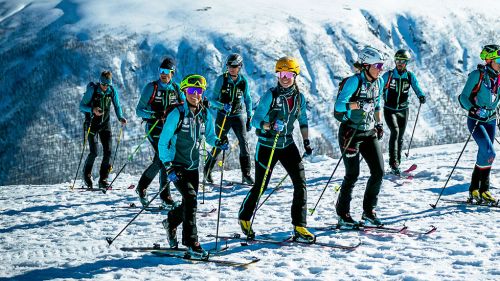 Gli atleti delle squadre Senior e U23 di Sci alpinismo in allenamento a Corvara dal 29 luglio al 2 agosto